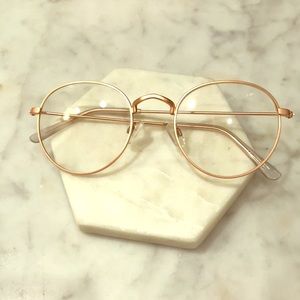 Rose gold Urban Outfitters glasses